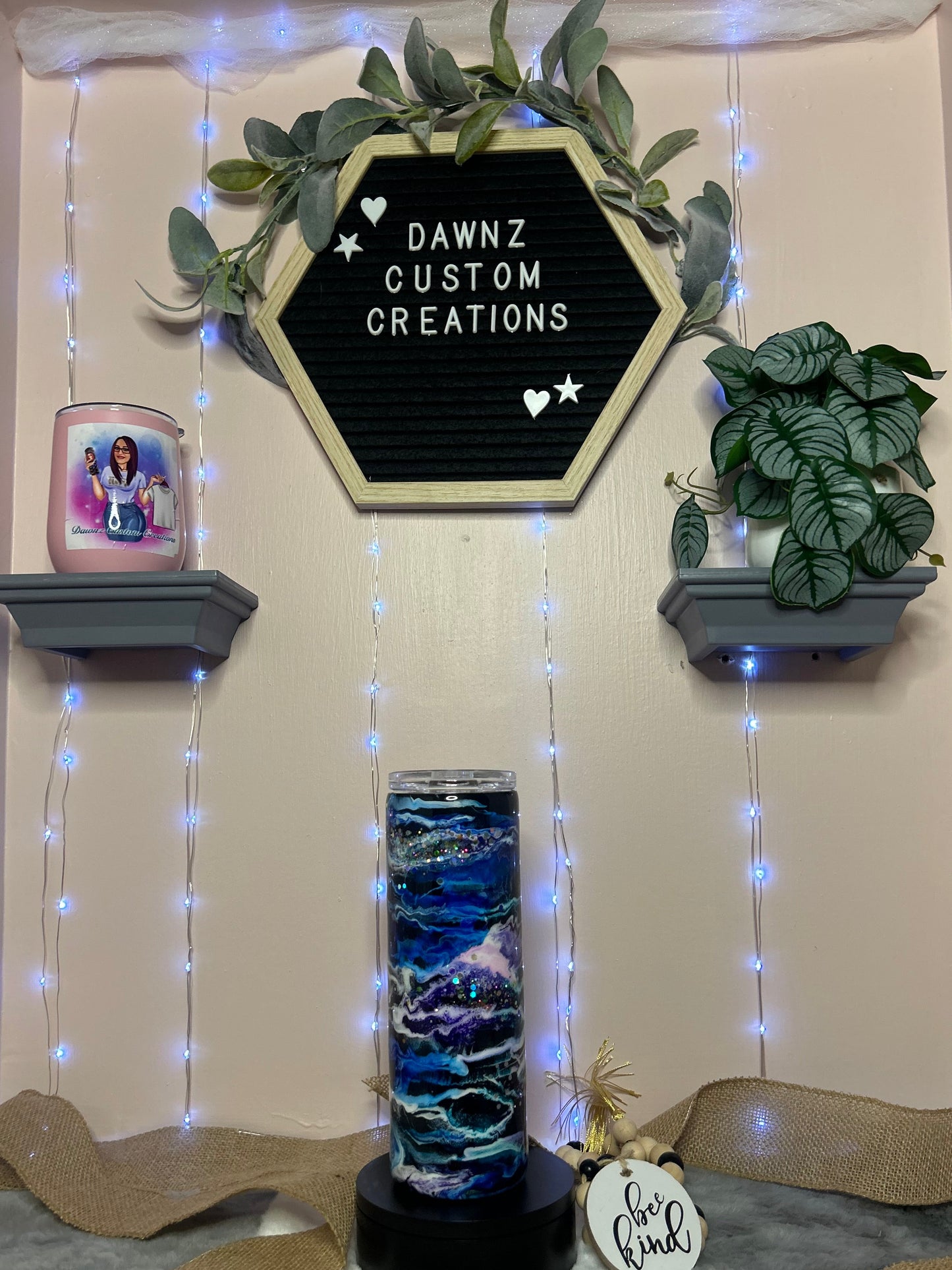 Blue, Glow in the dark, 20oz Tumbler