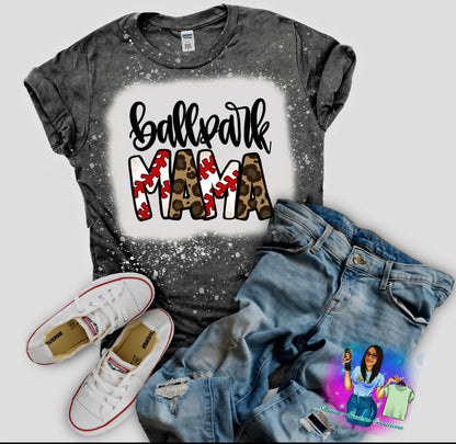 BASEBALL MOM WITH LEOPARD PRINT