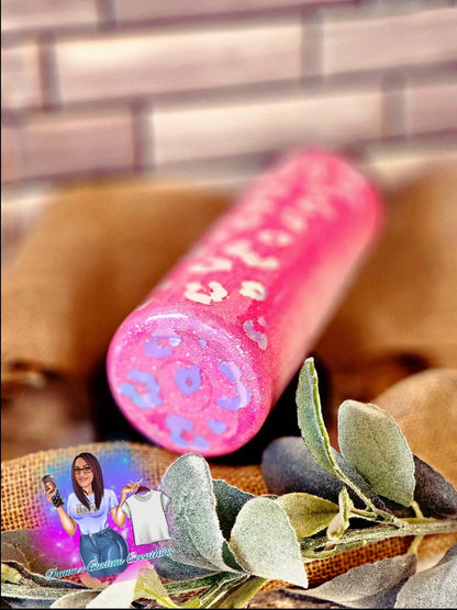 SCRUB LIFE LEAOPARD PRINT TUMBLER