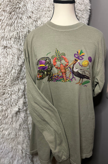 MARDI GRAS CRAWFISH SHIRT