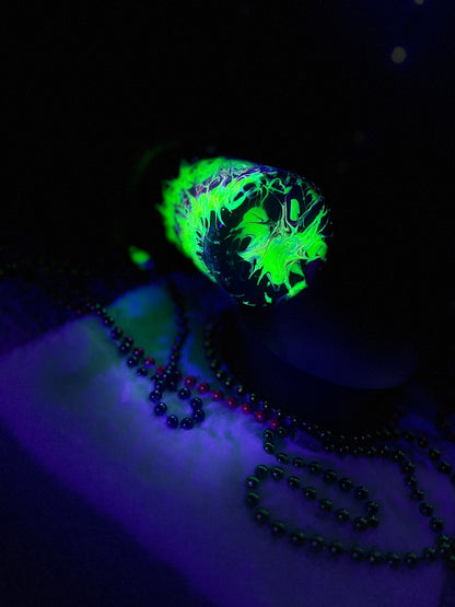MARDI GRAS LET THE SHENANIGANS BEGIN BOUJI GLOW IN THE DARK TUMBLER