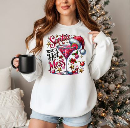 SANTAS FAVORITE HOT MESS SWEATSHIRT