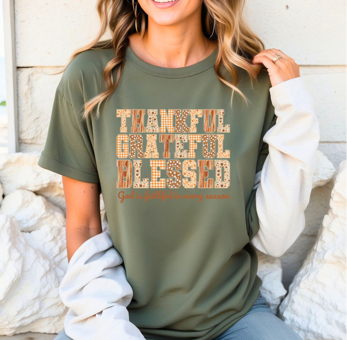 THANKFUL GRATEFUL BLESSED SHIRT